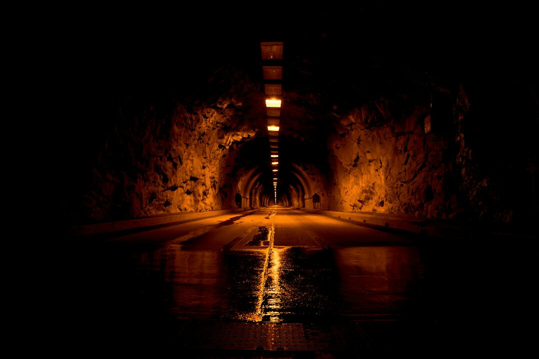 dark tunnel entrance